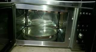 A picture of 3 in one microwave