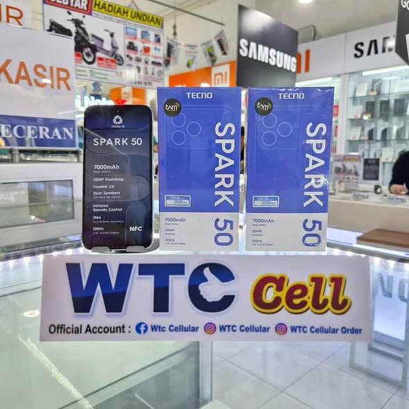 A picture of TECNO TECNO SPARK 50 AT 400K STORAGE 256GB 16GB RM