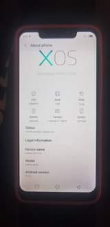 A picture of infinix hot 6x