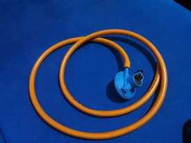 A picture of Gas regulator and pipe