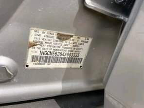A picture of Now Available 08038257326 Few months Nigeria used Honda EOD 2004