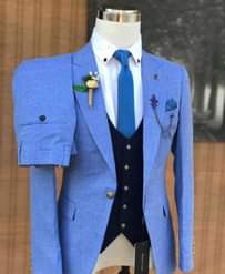 A picture of Tailor made suits at affordable prices. For orders whatsapp or