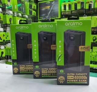 Oraimo Two Way Ultra Fast Charging Power Bank - 40000mAh