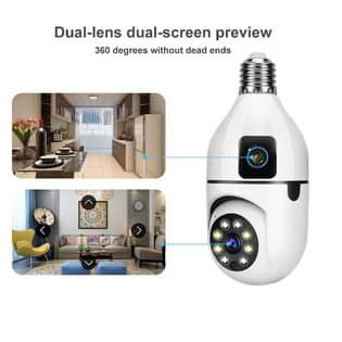 A picture of Wifi dual lense security camera