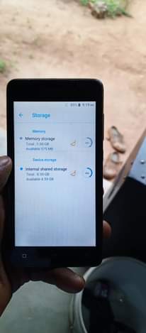 A picture of Clean tecno f1 8gb storage 1gb ram at 60 000