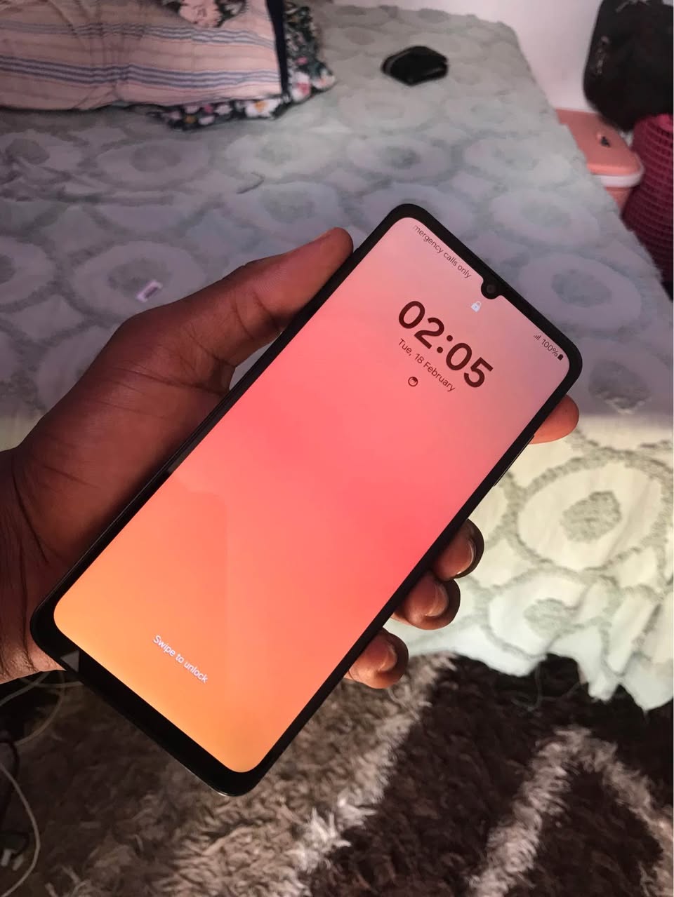 A picture of Samsung a06 gb128 ram6 fingerprint pembeni 0719506141