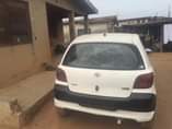 A picture of Toyota Yaris painted on first body engine and gear AC