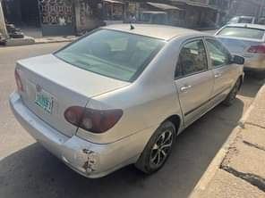 A picture of Registered 05 Toyota corolla baked on first body engine and