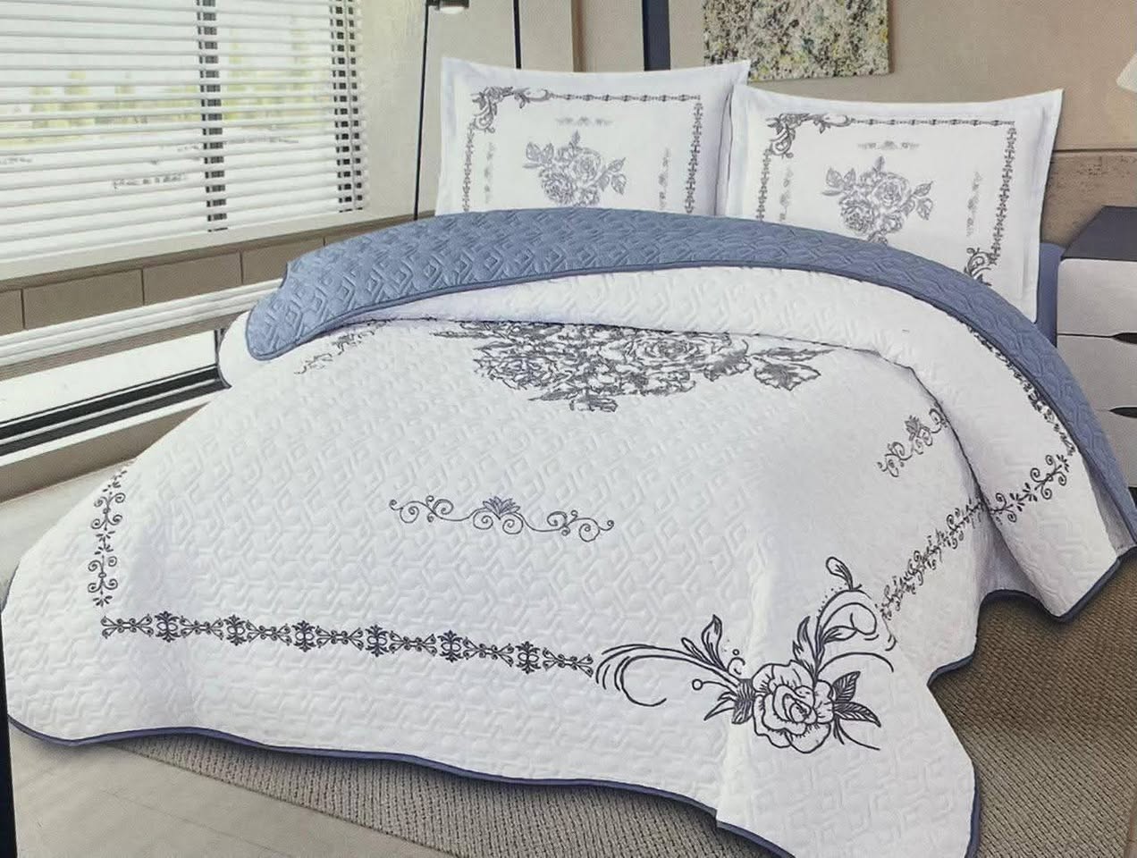 A picture of NEW COTTON DESIGN BEDSPREAD COVERS AVAILABLE IN DIFFERENT COLORS PRICES