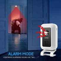 A picture of WIRELESS MOTION DETECTER DOOR BELL AND SECURITY ALARM