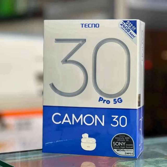 A picture of TECNO CAMON 30PRO 5G AT CHEAP PRICE STORAGE 512GB 24GB