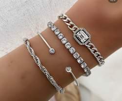 A picture of Stainless steel bracelets are available all at