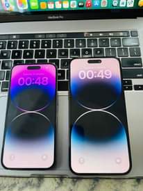 A picture of Iphone 14 pro max 0749063894 USA STOCK