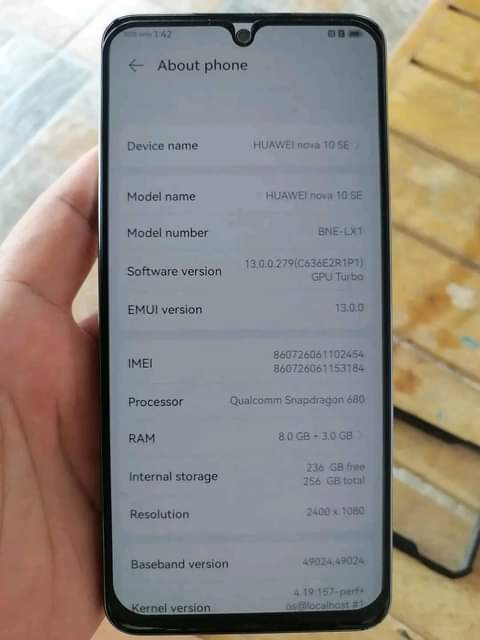 A picture of Nova 10 se 5g
