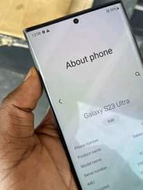 A picture of Nauza Samsung s23 haina tatizo lolote na risit yake ipo