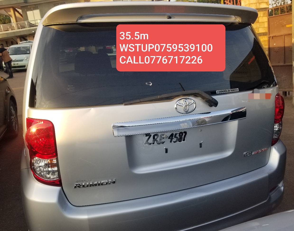 A picture of RUMION MODEL YEAR 2009 UBR PRICE 35.5M ENGINE CAPACITY 1.8VVTI