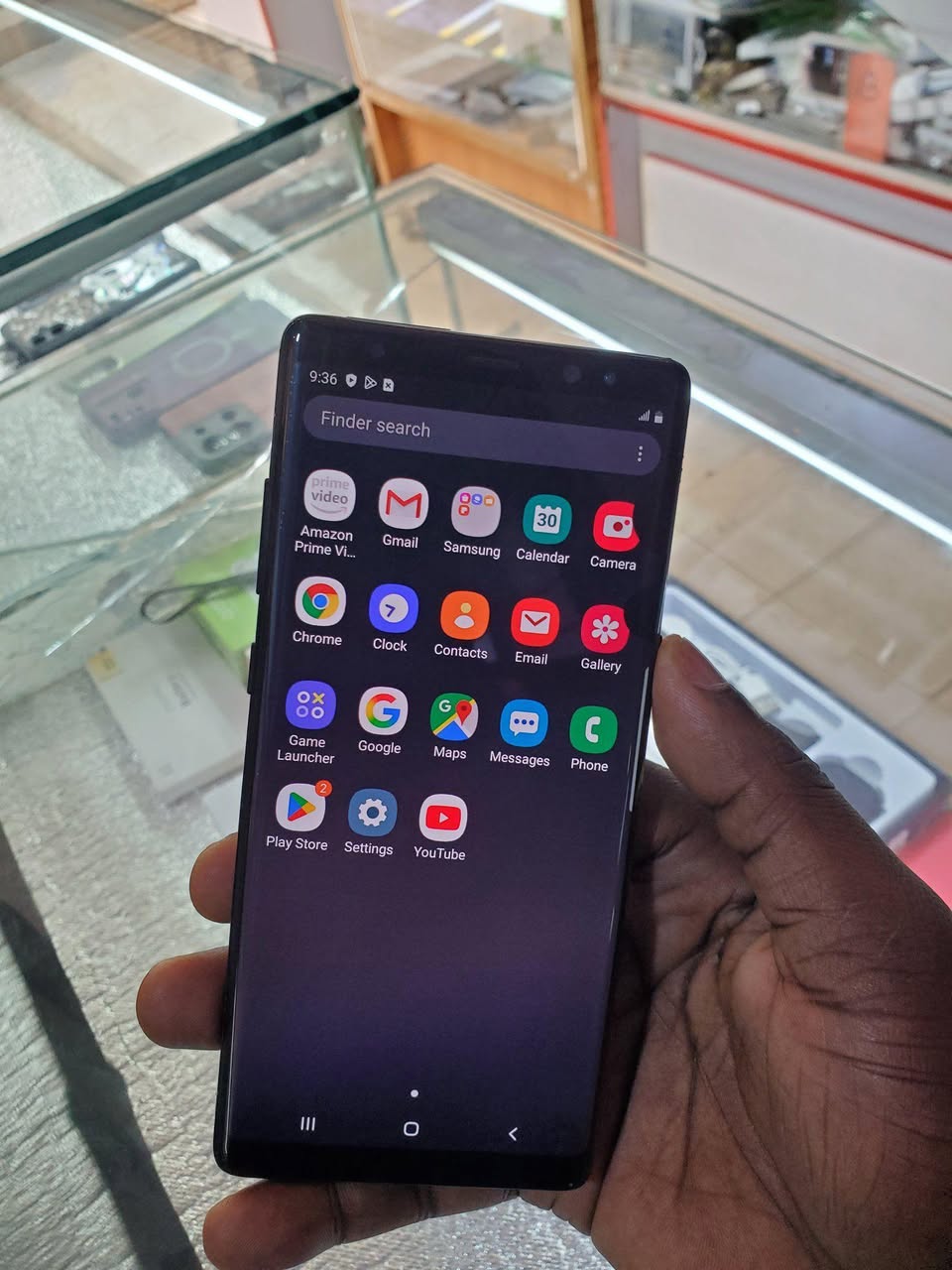 A picture of Samsung note 8