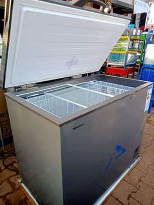 A picture of 1 WEEK USED 400 LTRS HISENSE DEEP FREEZER