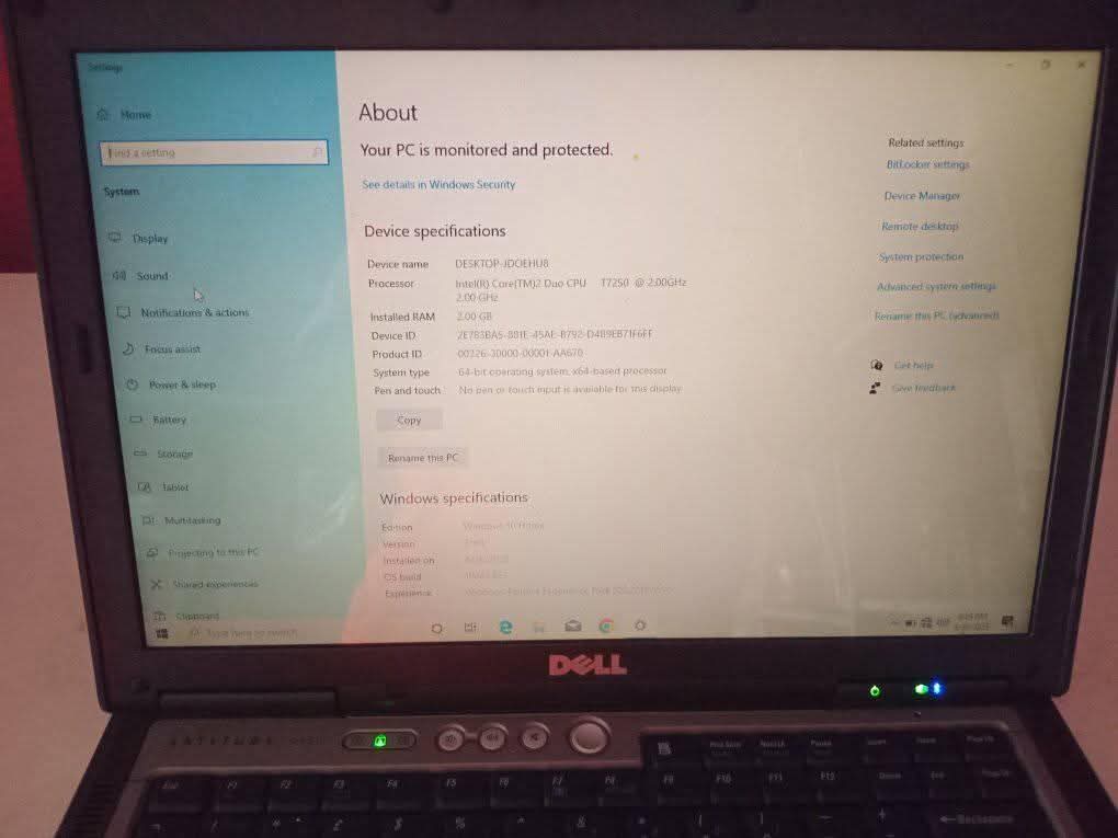 A picture of Dell Laptop
