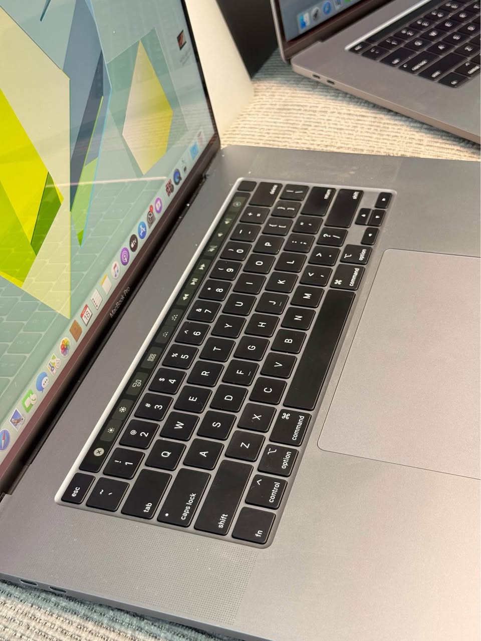 A picture of MacBook pro core i9 2019