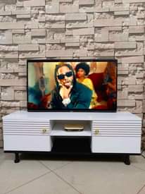 A picture of Hisense smart tv nchi 43 tv show case nzuri na