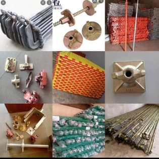 A picture of Acro pipe and scaffolding pipe and clips