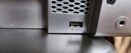 A picture of Samsung sound bar with wireless sub