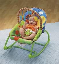 A picture of Baby swinging Rocker