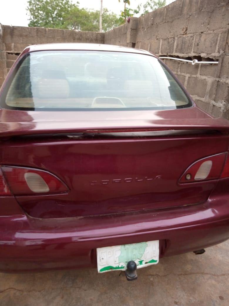 A picture of Toyota corolla aka okerejuwelo