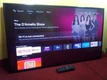 A picture of UK used Cello 43 inches Android TV and Remote