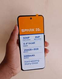 A picture of TECNO Spark 20c 256gb Rom 8gb Ram Watsapp call 256704870817