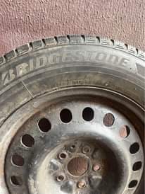 A picture of Toks Bridgestone tyres with rim