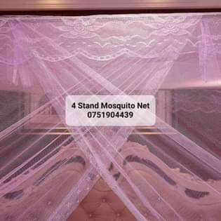 A picture of 4 by 6 Stand Mosquito Net Purple