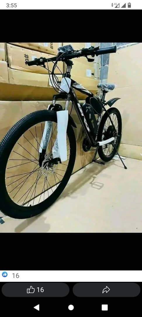 A picture of Chopper bicycle and motorcycle