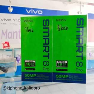 A picture of Infinix smart 8 Brand new box Call tps 0755470679