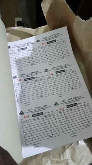 A picture of Receipt books
