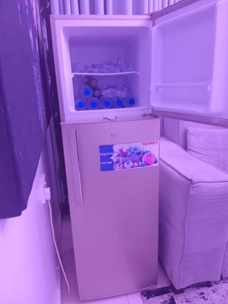 A picture of Few months skyrun double door fridge 200 litres