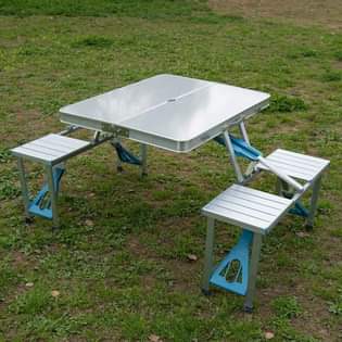 A picture of Four seat picnic tables available 290 000 0759594082