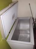 A picture of used mangqi deep freezer which carries 400 litres