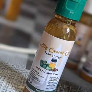 A picture of Lily castor oil mafuta Bora na asili ya nywele