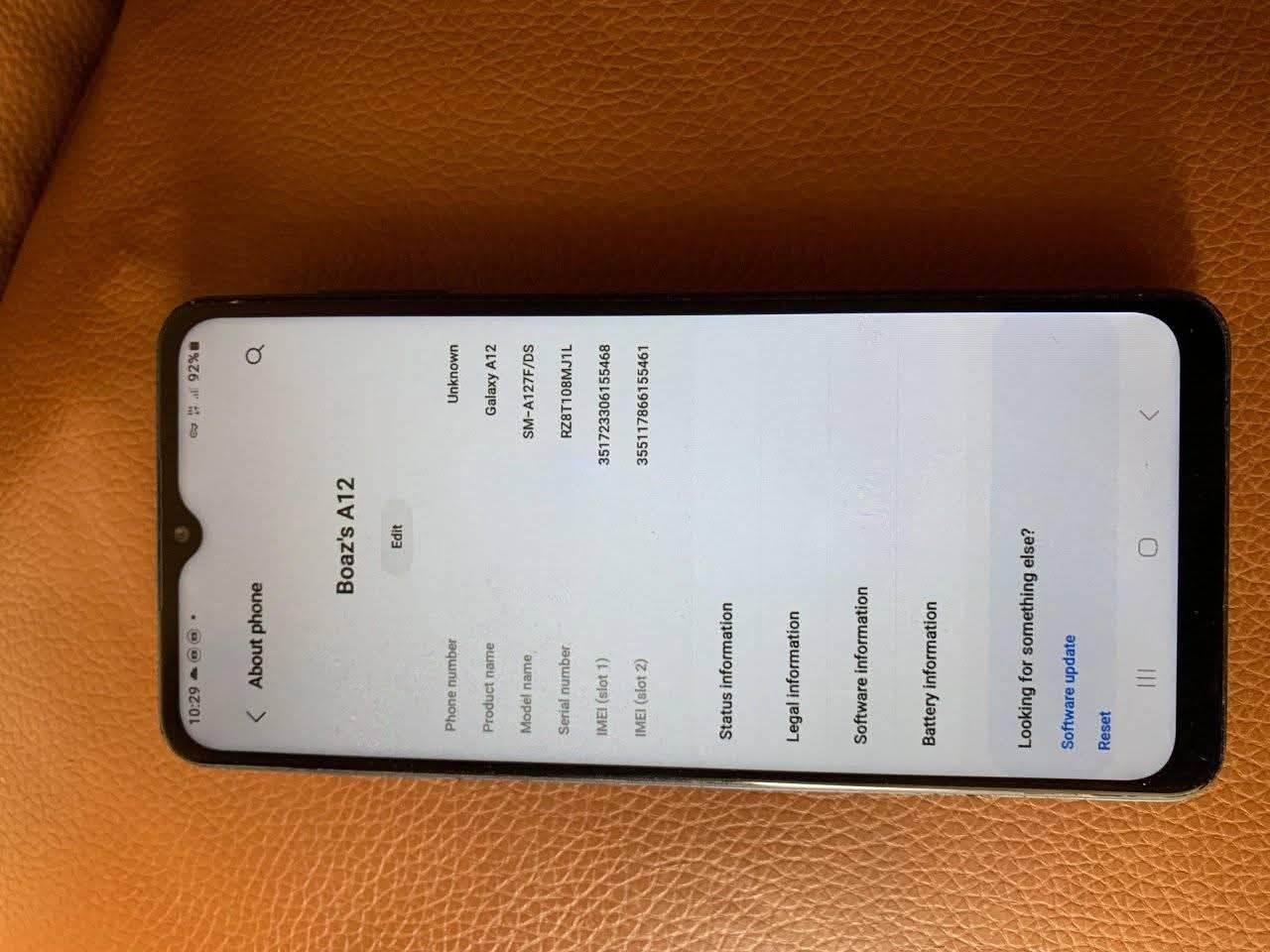 A picture of Samsung galaxy A12