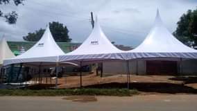 A picture of 100 seater and 50 seater tent