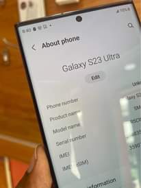 A picture of Samsung S23 ultra