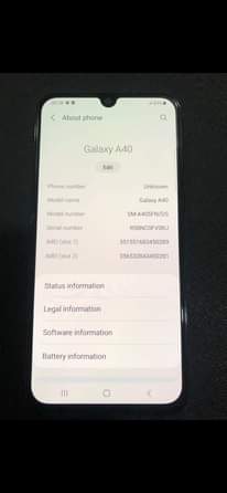 A picture of This Samsung galaxy a40