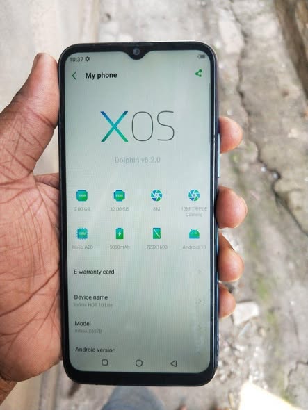 A picture of infinix Hot10 lite