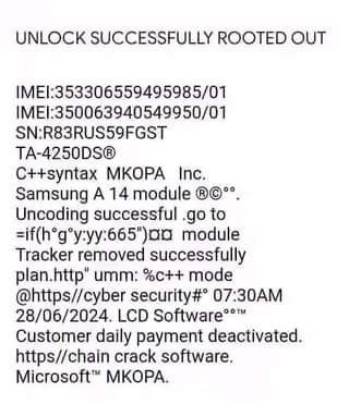 A picture of Phone unlocking