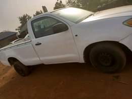 A picture of Toyota Hilux untouched chassis is available manual transmission is available