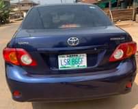 A picture of 2009 Toyota corola
