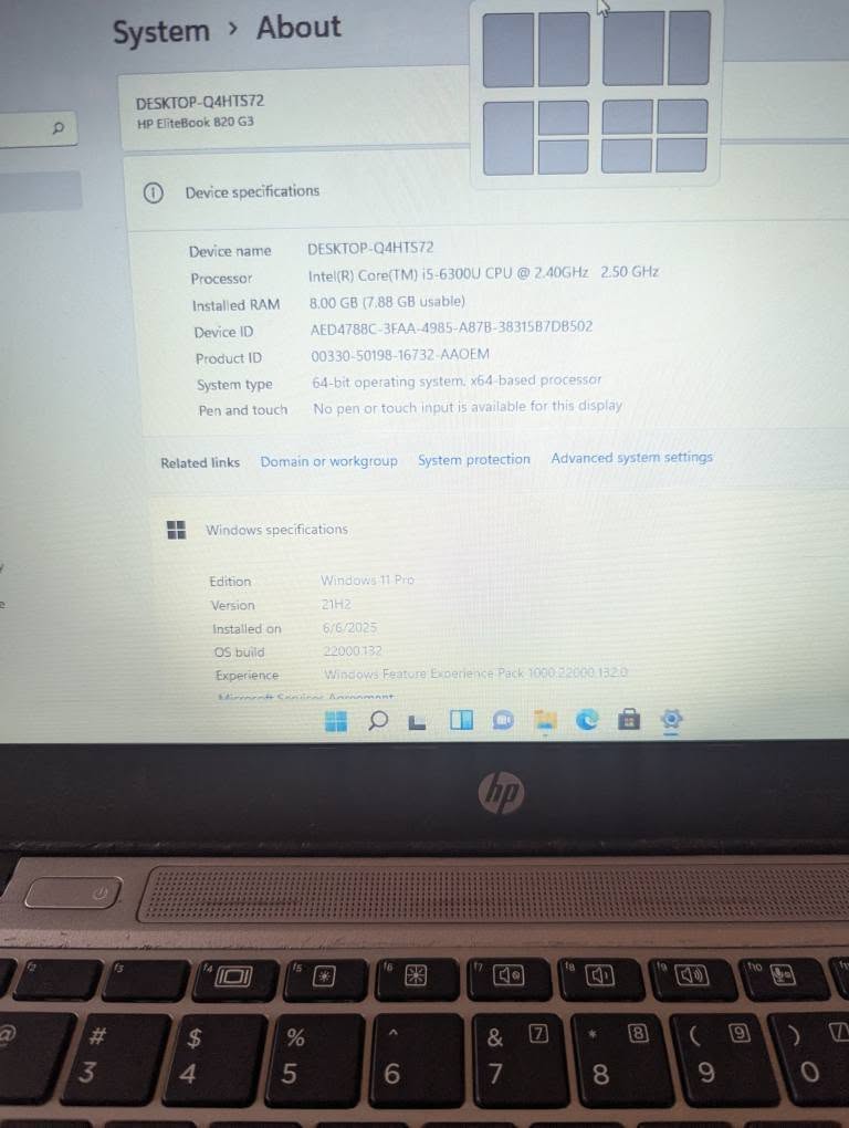 A picture of HP ELITEBOOK BOOK G3