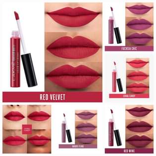 A picture of lakmeeee matte lipstcks